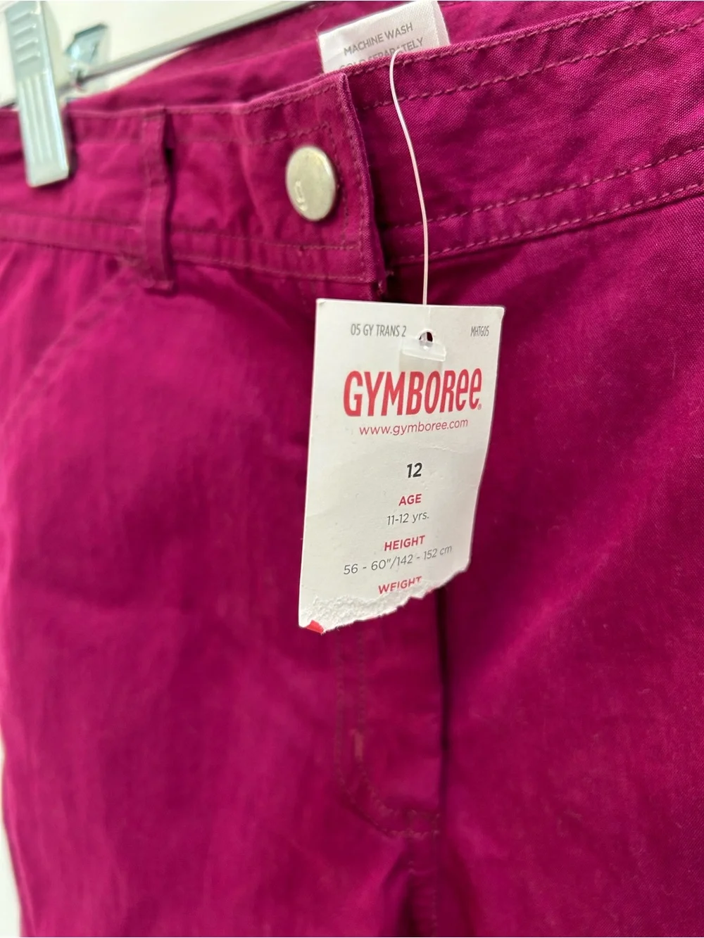 Gymboree girls Magenta Floral-Embroidered  Pants size 12